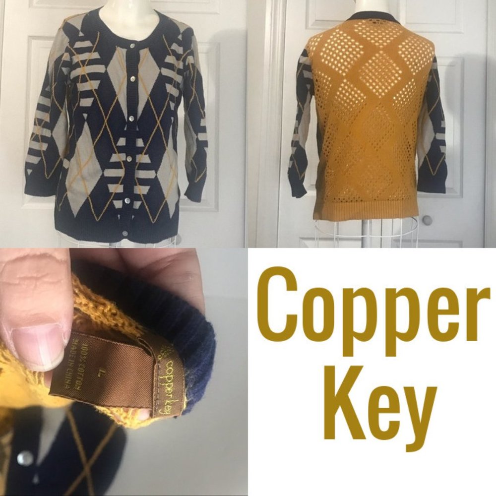 Copper key Cardigan size L